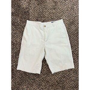 Vineyard vines white mens shorts size 33 summer gold shorts Q484